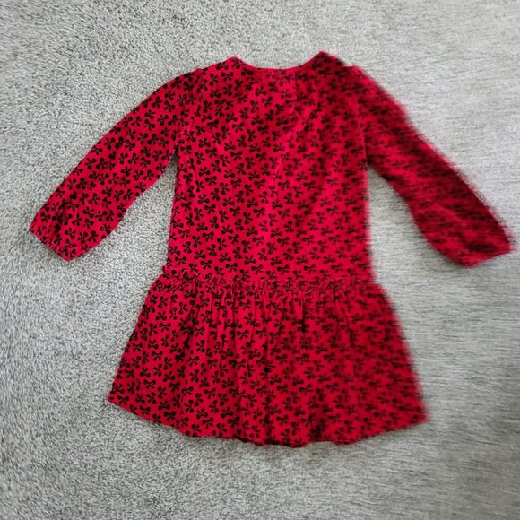 Baby Gap Girls Red Dress with Black Bows 4T , Great for the Holidays! - Picture 2 of 6